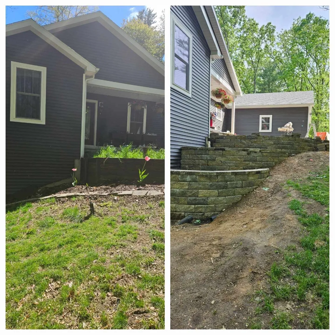 Before  and  After - Labor Cost: $2500