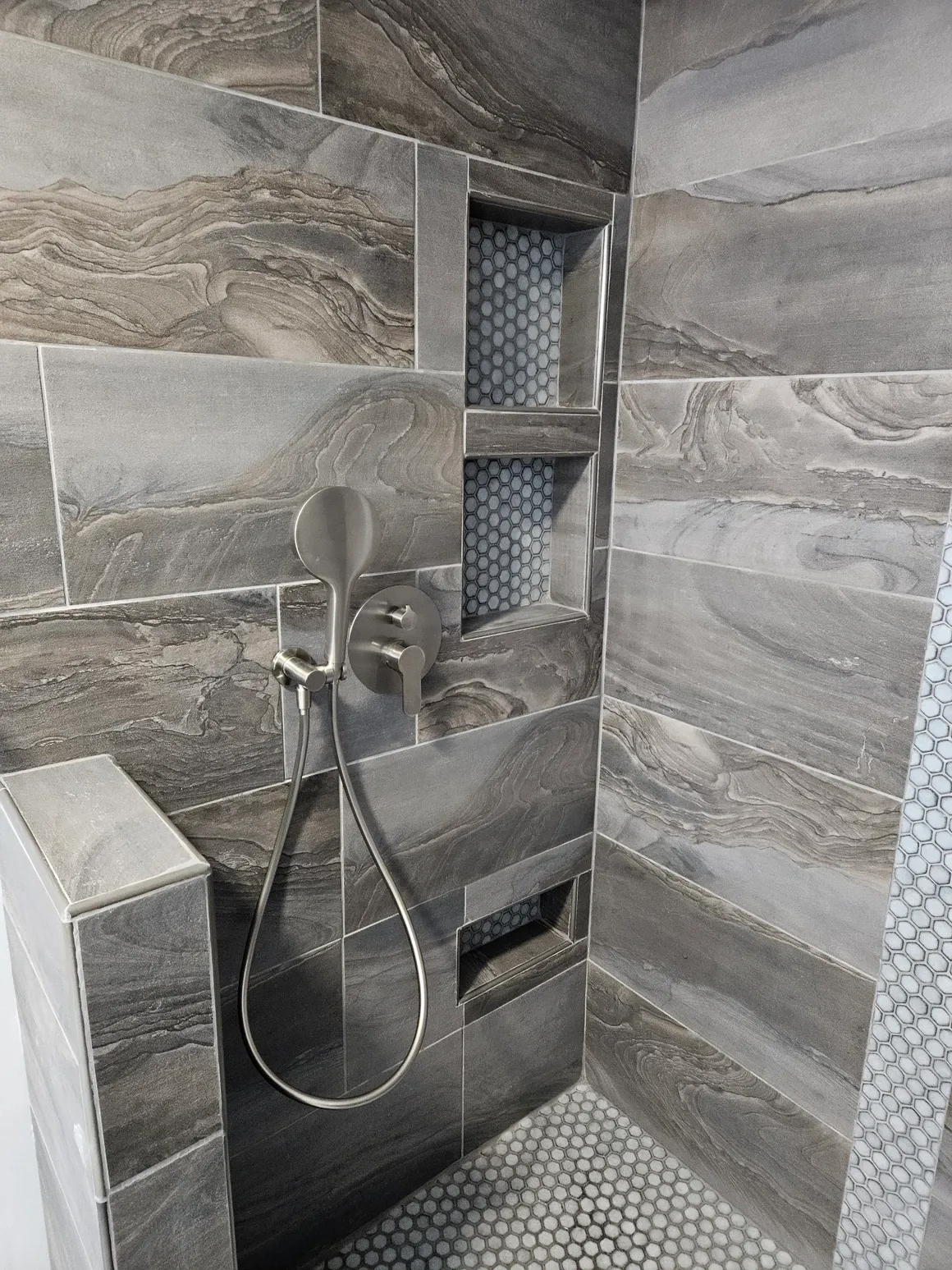 Tiles look like ocean waves!