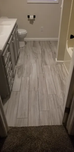New tile floor