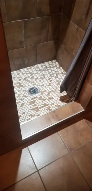 New tile shower