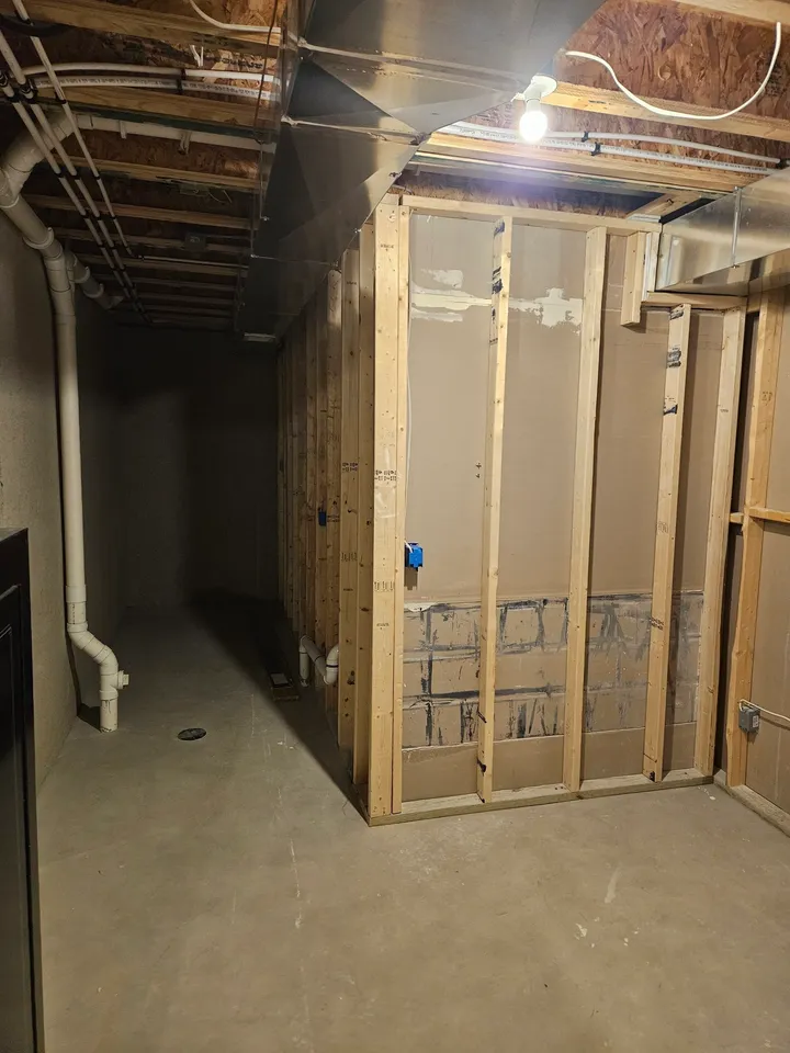 After. Backside of bathroom